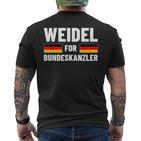 Alice Weidel For Bundeskanzler T-Shirt mit Rückendruck