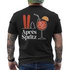 Après Spritz X Aperölchen Spritz & Skiing Skier Ski T-Shirt mit Rückendruck