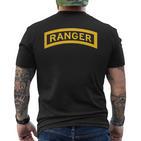 Army Ranger Ranger Tab Us Army Ranger School T-Shirt mit Rückendruck