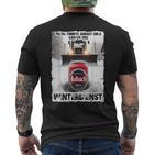 Asbach Cola Winter Service Hobbies Apres Ski T-Shirt mit Rückendruck