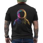 Astronaut Motif Illustration Astronaut T-Shirt mit Rückendruck