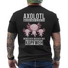 Axolotl Aquaristik Axolotlbreeder T-Shirt mit Rückendruck