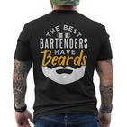 Bartender For Bartenders With Beards T-Shirt mit Rückendruck