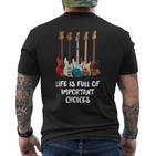 Bass Guitar Life Is Full Of Important Choices For Bassist T-Shirt mit Rückendruck