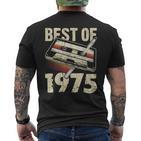 Best Of 1975 Audio Cassette 49Th Birthday 49 Years Old T-Shirt mit Rückendruck