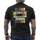 Best Of 1975 Retro Mixtape Cassette 49Th Birthday T-Shirt mit Rückendruck