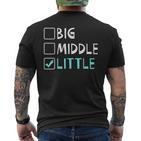 Big Medium Little Brother T T-Shirt mit Rückendruck