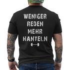 Bodybuilding Muscles Fitness Gym Training T-Shirt mit Rückendruck