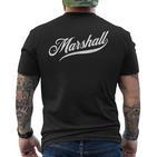 Boys First Name Marshall  Idea T-Shirt mit Rückendruck