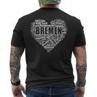 Bremen City Souvenir Travel Home T-Shirt mit Rückendruck