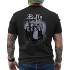 Buffy Theampire Slayer Distressedintage Scooby Gang T-Shirt mit Rückendruck