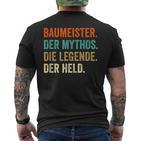 Builder T-Shirt mit Rückendruck