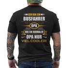 Bus Driver Grandpa T-Shirt mit Rückendruck