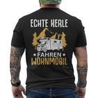 Campen Echte Kerle Fahren Wohnmobil Camping T-Shirt mit Rückendruck