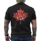 Canada Maple Travel Canadian Elements T-Shirt mit Rückendruck