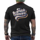 Cancer Cancer Survivor Retro Cancer T-Shirt mit Rückendruck