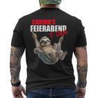 Carina Rente Feierabend Faultierorname Spruch T-Shirt mit Rückendruck