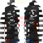 Carnival Costume Fancy Dress Costume Clown Confetti With-Neck T-Shirt mit Rückendruck