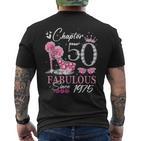 Chapter 50 Fabulous Since 1975 50Th High Heels Birthday Quee T-Shirt mit Rückendruck