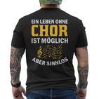 Choir Chor Ladder Choir Singerocal Chorprobe Singing T-Shirt mit Rückendruck