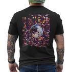 Colourful Disco Ball Retrointage Club 70S T-Shirt mit Rückendruck