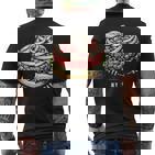 Comic Mettbrötchen Hackepeter Thüringer Mett T-Shirt mit Rückendruck