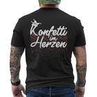 Confetti In The Heart Carnival Fancy Dress Confetti Costume T-Shirt mit Rückendruck