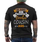 Cool Cousin With Saying I Family T-Shirt mit Rückendruck