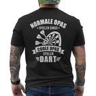 Cool Grandpa Play Dart Saying For Dart Player T-Shirt mit Rückendruck