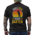 Cool Opas Going Dart Grandpa Dart T-Shirt mit Rückendruck