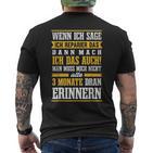 Craftsman Humour Diy Craft T-Shirt mit Rückendruck