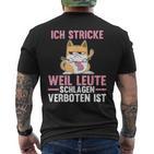 Crochet Sewing Knitting T-Shirt mit Rückendruck