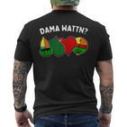 Dama Watten Card Game Wading T-Shirt mit Rückendruck