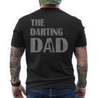 The Darting Dad Dartsport Darter Sprüche Dartboard T-Shirt mit Rückendruck