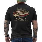 Das Ist Ein Billings Ding Das Würdest Du Nicht Verstehen Billings Name T-Shirt mit Rückendruck