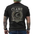 Das Ist Ein Claire Ding Claire Name T-Shirt mit Rückendruck