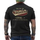 Das Ist Ein Cormier Ding Das Würdest Du Nicht Verstehen Cormier Name T-Shirt mit Rückendruck