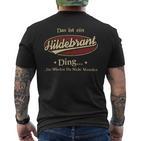 Das Ist Ein Hildebrant Ding Das Würdest Du Nicht Verstehen Hildebrant Name T-Shirt mit Rückendruck