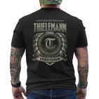 Das Ist Ein Thielemann Ding Thielemann Name T-Shirt mit Rückendruck