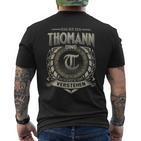 Das Ist Ein Thomann Ding Thomann Name T-Shirt mit Rückendruck