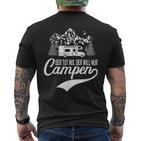 Der Tut Nix Der Will Nur Camping T-Shirt mit Rückendruck