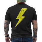 s With Yellow Flashes T-Shirt mit Rückendruck