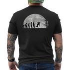 Discgolf Evolution Moon Throwing Disc Golf Disc T-Shirt mit Rückendruck