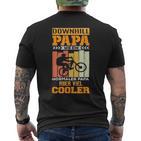 Downhill Papa Bicycle Bike Mtb T-Shirt mit Rückendruck