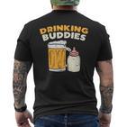 Drinkin Buddies Baby Bottle Son And Dad Matching Fathers Day T-Shirt mit Rückendruck