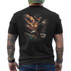 Eagle Bird Watching Wildlife American Pride Bald Eagle Usa T-Shirt mit Rückendruck