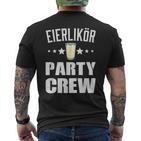 Egg Liqueur Party Crew Spring Party T-Shirt mit Rückendruck