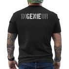 Engineur Genie Economy Engineer Mechanical Engineering Study T-Shirt mit Rückendruck