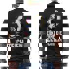 Erkenne Die Zeichen Einhorn Schatten Lustiger Spruch Einhorn T-Shirt mit Rückendruck