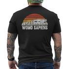 Evolution Caravan Camping Womo Sapiens T-Shirt mit Rückendruck